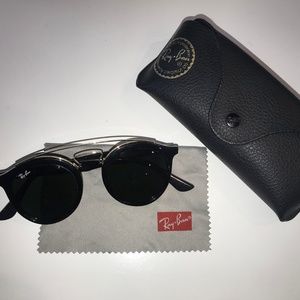 RAY BAN BLACK ROUND GLASSES RB2456